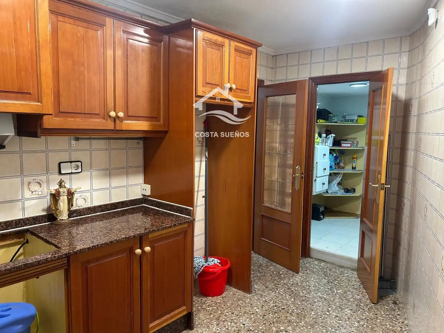 Kitchen of Flat for sale in Monforte del Cid  with Terrace, Furnished and Alarm