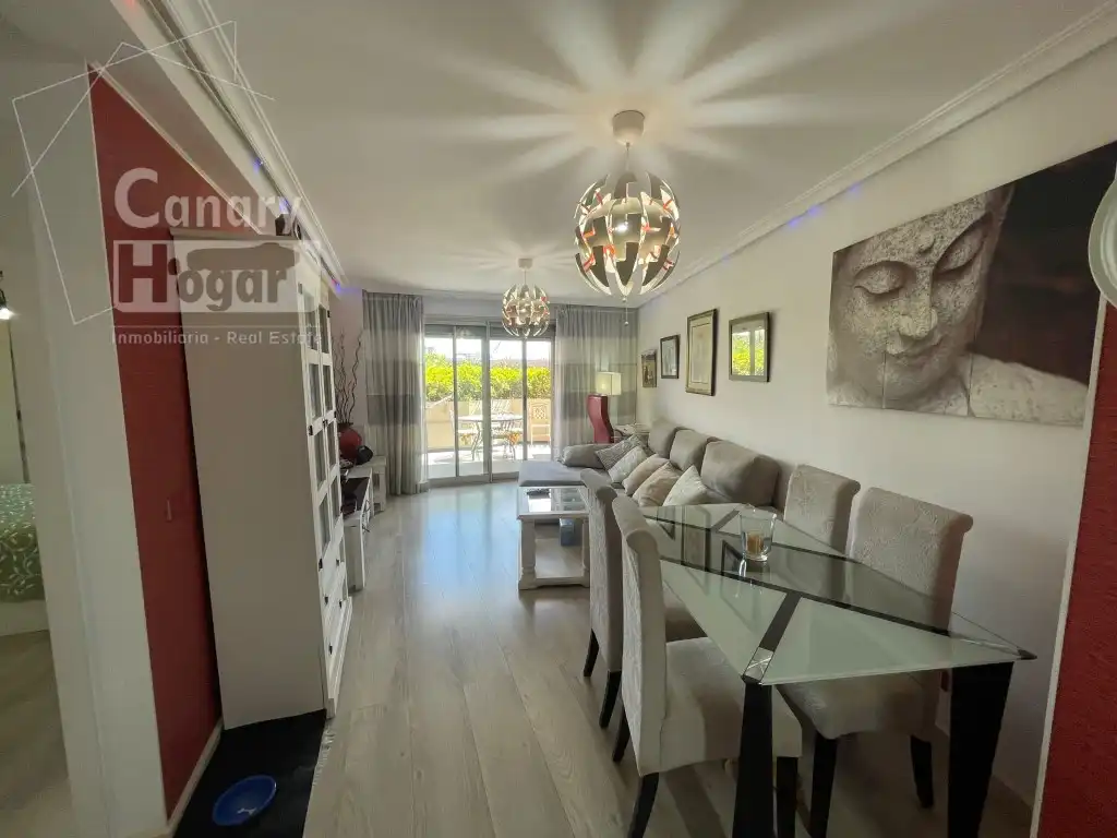 Sala de estar de Apartamento en venta en Granadilla de Abona con Calefacción, Jardín privado y Amueblado