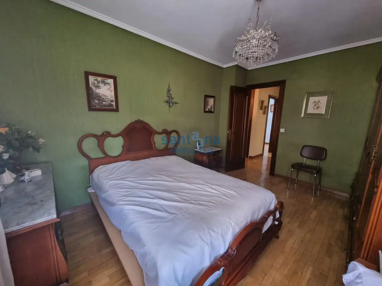 Bedroom of Flat for sale in León Capital   with Heating, Parquet flooring and Terrace
