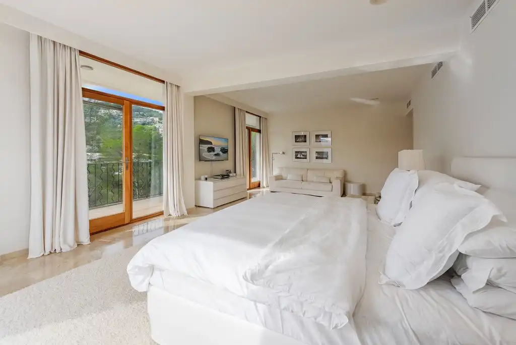 Schlafzimmer von Haus oder Chalet zur Miete in  Palma de Mallorca mit Klimaanlage, Privatgarten und Terrasse