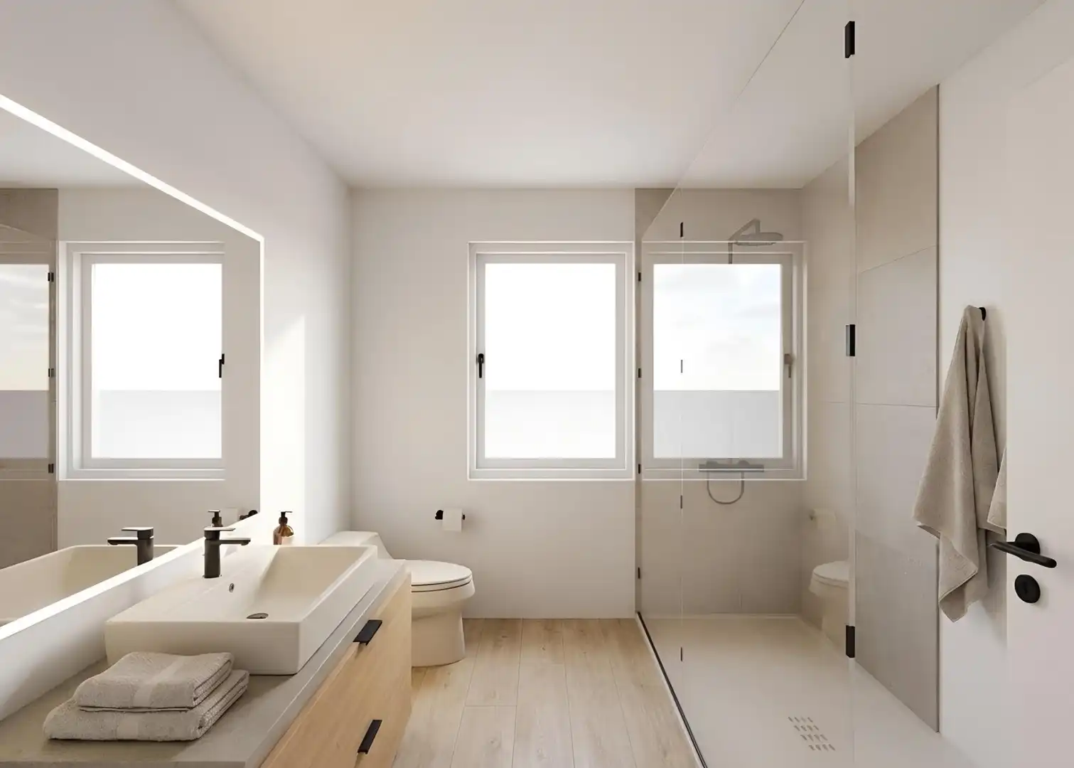 Bathroom of Houses for sale in Santa Maria de Palautordera  with Air Conditioner and Heating