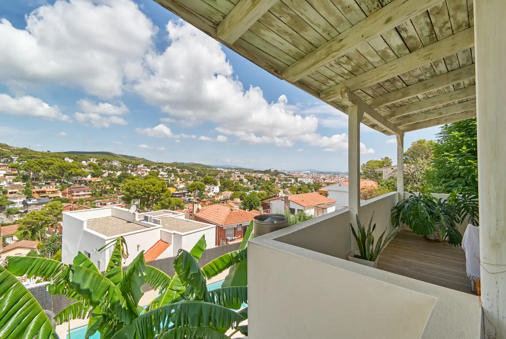 Balcony of Houses for sale in Castelldefels  with Air Conditioner, Heating and Private garden