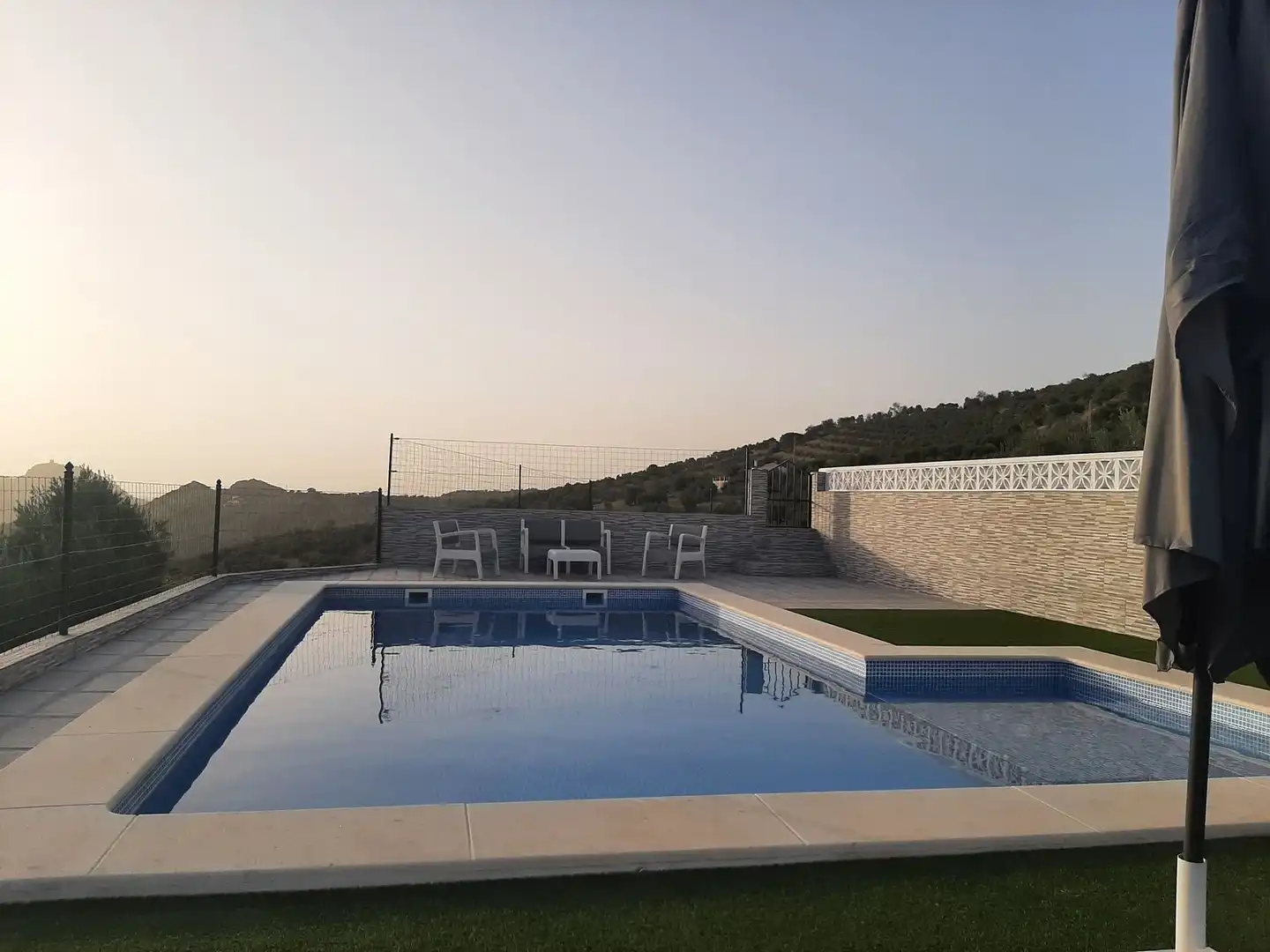 Piscina de Finca rústica de alquiler en El Gastor con Aire acondicionado, Terraza y Piscina