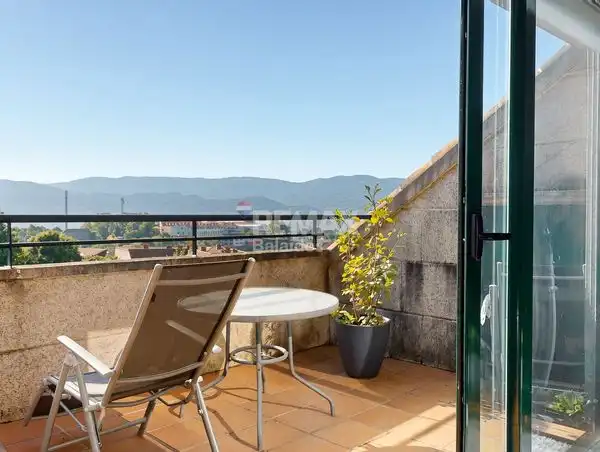 Balcony of Flat for sale in As Neves    with Heating, Terrace and Storage room