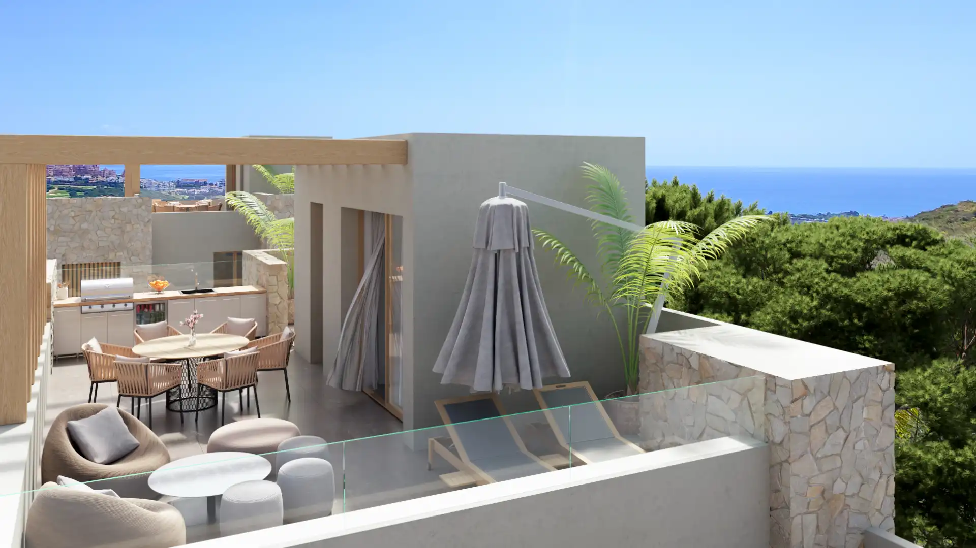 Terrassa de Casa o xalet en venda en Estepona amb Terrassa, Piscina i Alarma
