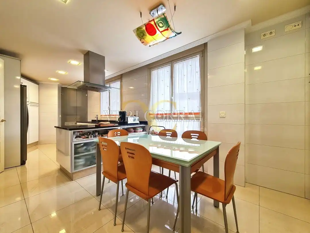 Kitchen of Flat for sale in Oviedo   with Heating, Terrace and Storage room
