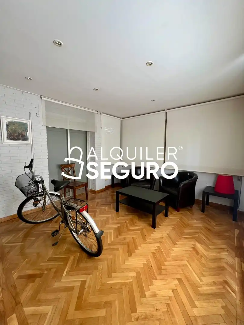 Wohnzimmer von Wohnung zur Miete in Madrid mit Heizung und Möbliert
