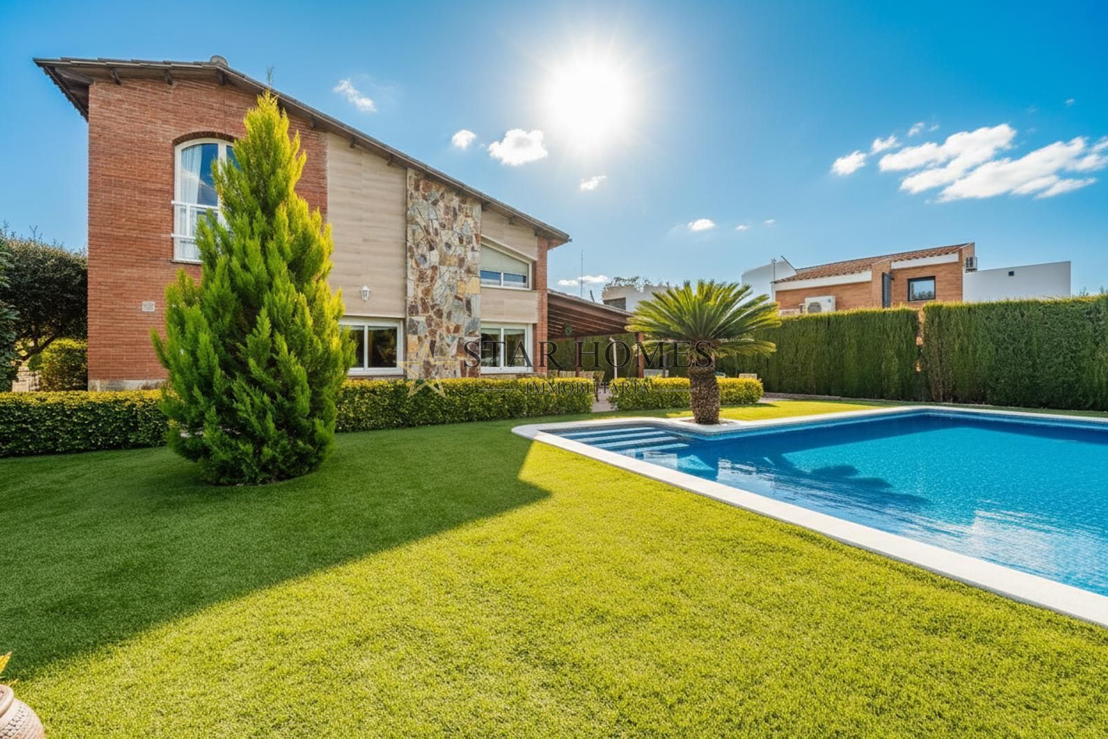 Swimming pool of Houses for sale in Sant Fost de Campsentelles  with Heating, Storage room and Swimming Pool