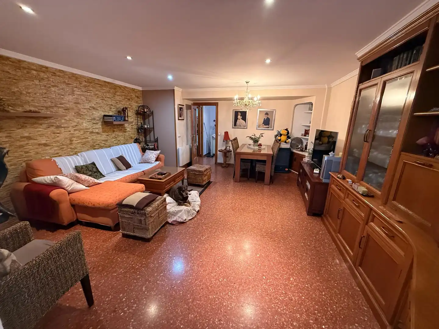 Living room of Flat for sale in Valencia  with Air Conditioner and Balcony