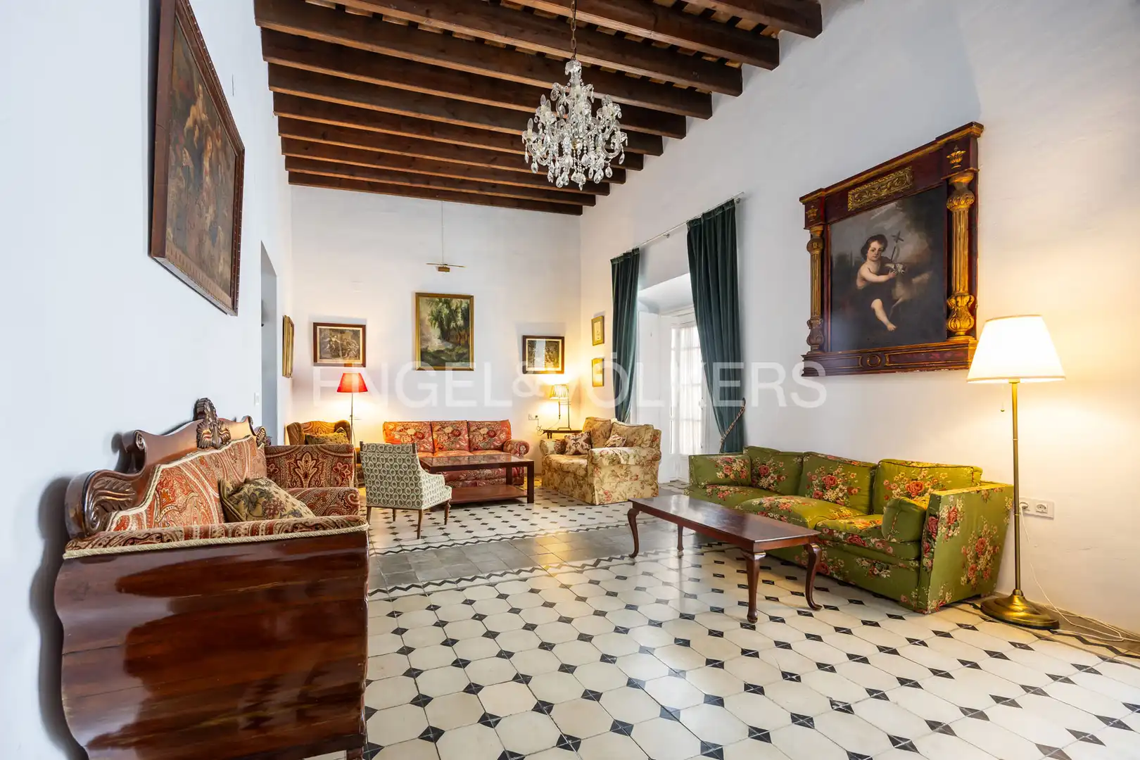 Sala de estar de Casa o chalet en venta en Sanlúcar de Barrameda con Aire acondicionado, Calefacción y Jardín privado