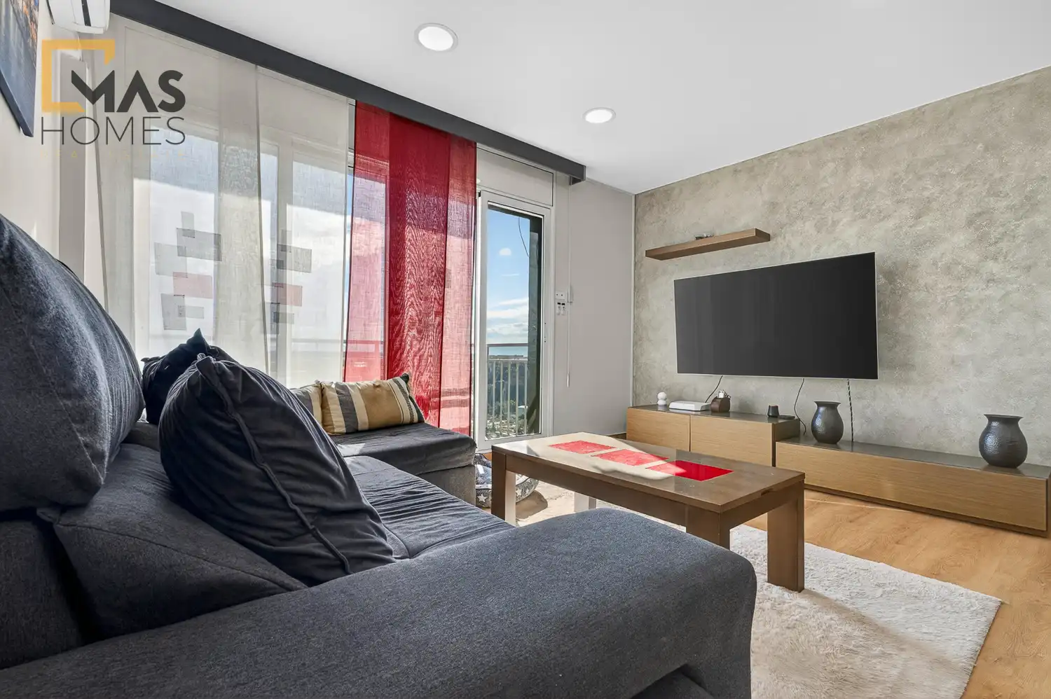 Wohnzimmer von Wohnung zum Verkauf in Sabadell mit Klimaanlage, Heizung und Terrasse