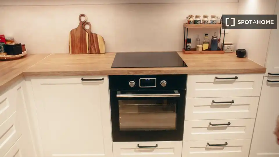 Cocina de Piso de alquiler en Cubelles con Aire acondicionado, Calefacción y Amueblado