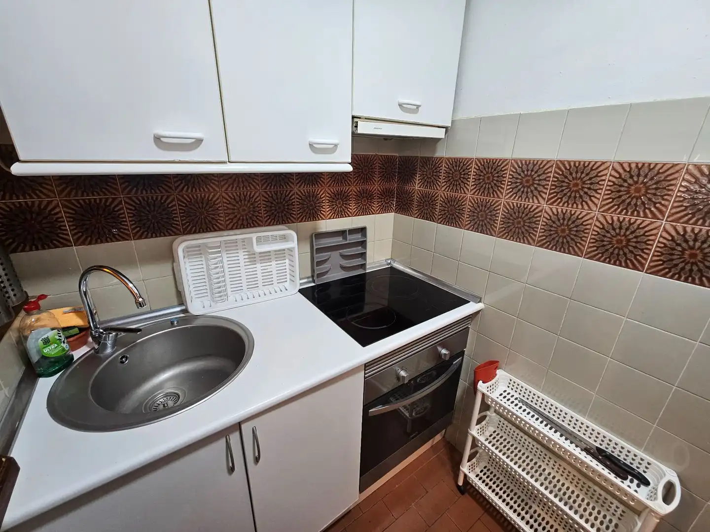 Cuina de Apartament de lloguer en Madrid amb Aire condicionat, Calefacció i Terrassa