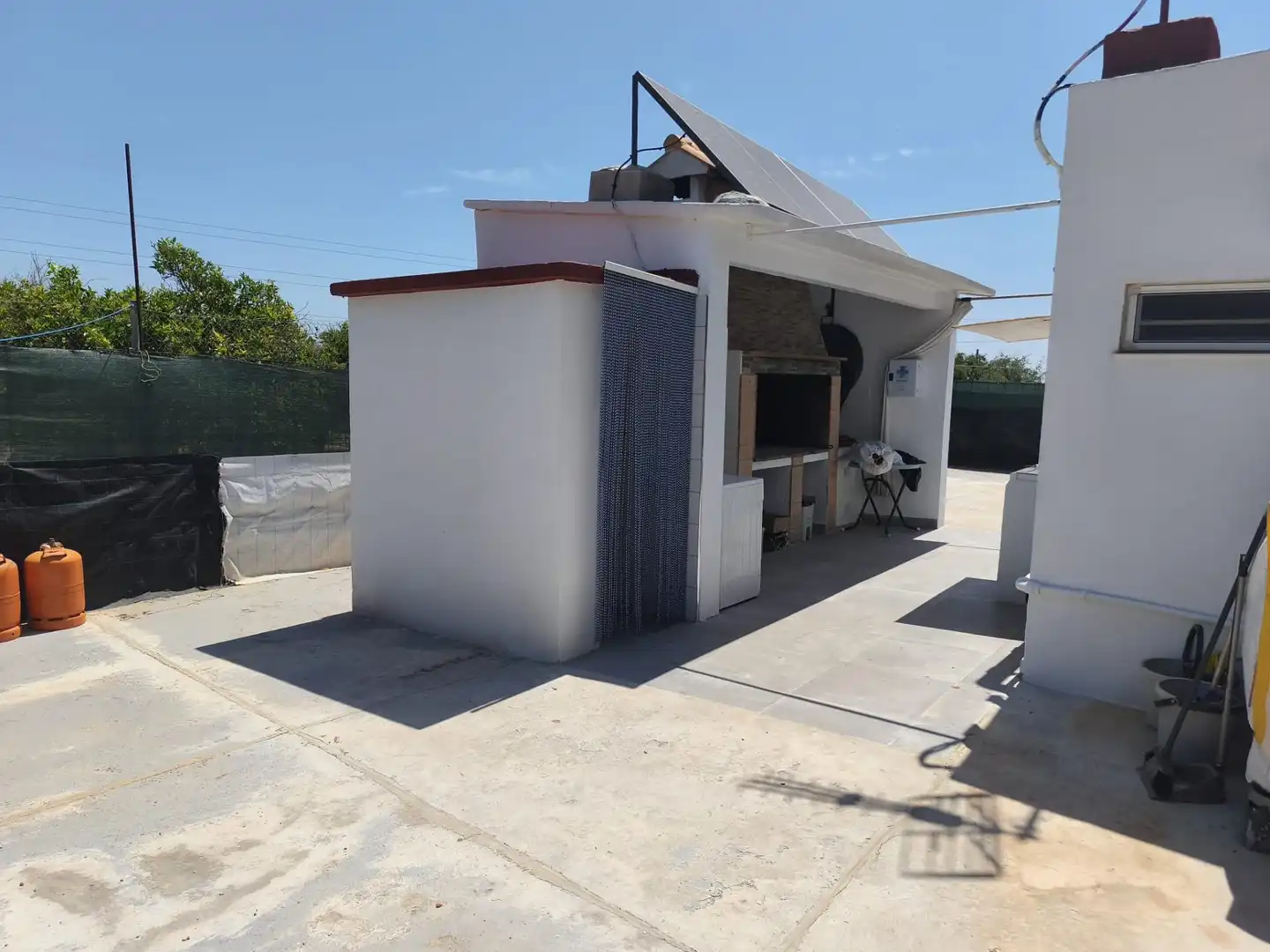 Terraza de Finca rústica en venta en Foios con Aire acondicionado, Calefacción y Jardín privado