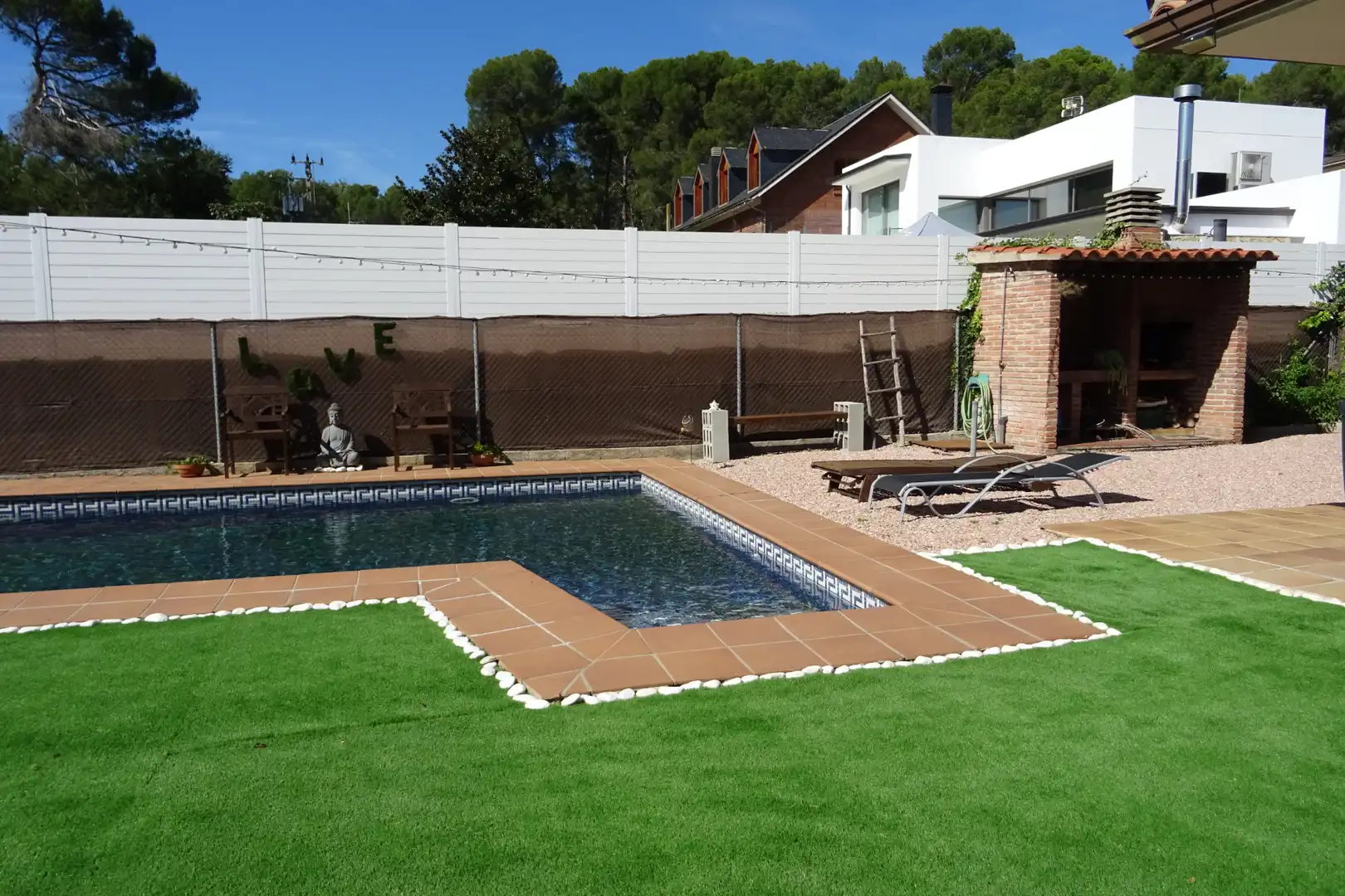 Swimming pool of Detached homes for sale in Sant Quirze del Vallès  with Heating, Private garden and Parquet flooring