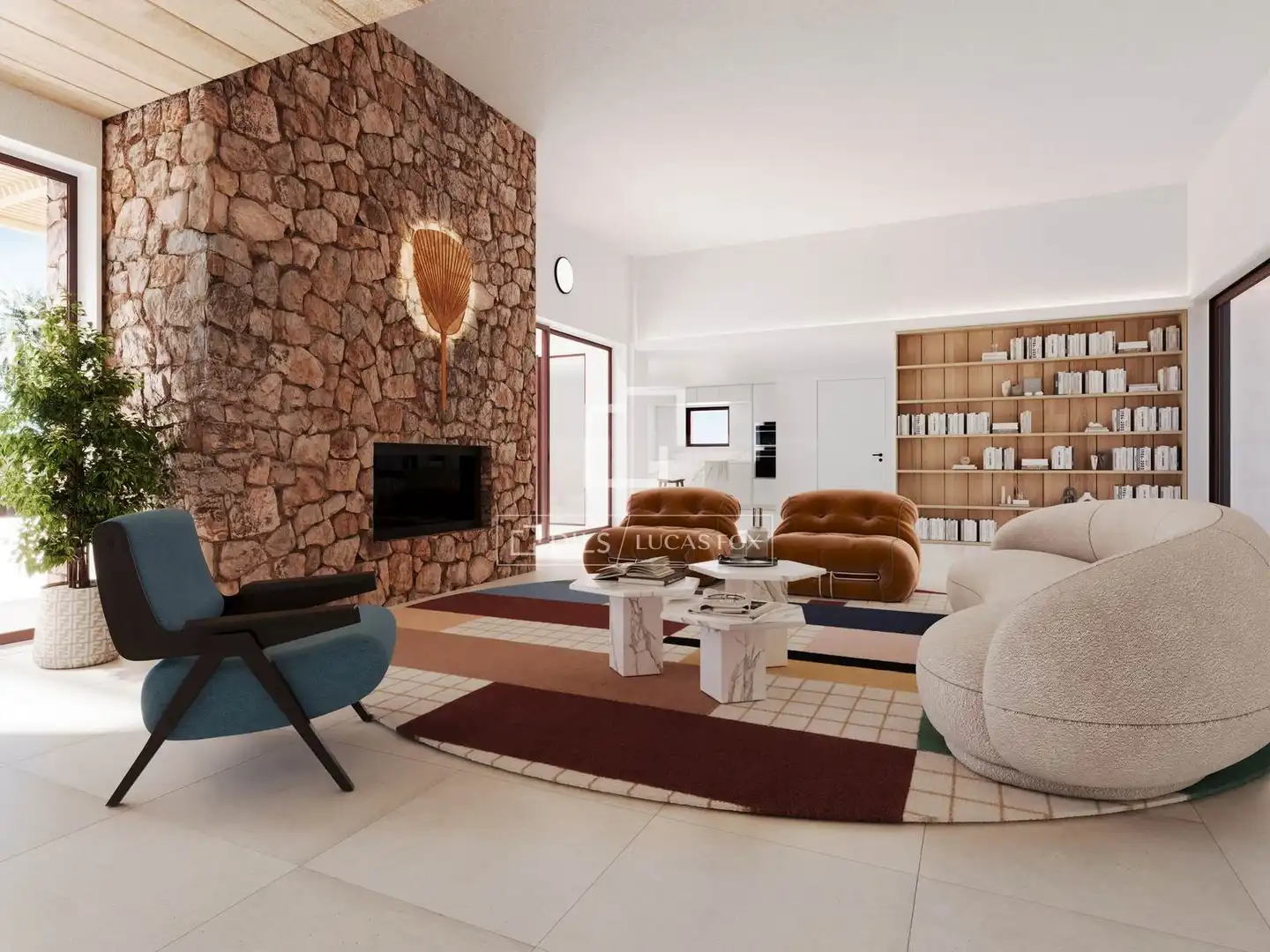 Sala de estar de Casa o chalet en venta en Formentera con Aire acondicionado, Calefacción y Jardín privado