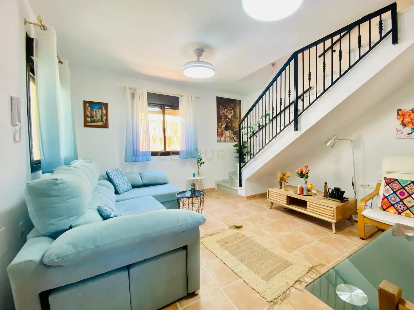 Sala de estar de Casa o chalet en venta en Paterna del Río con Jardín privado y Piscina