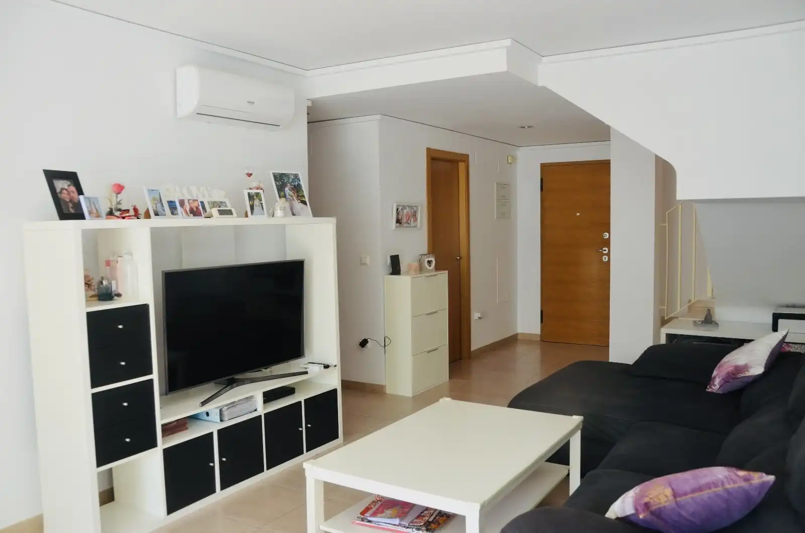 Wohnzimmer von Dachboden zum Verkauf in Dénia mit Klimaanlage, Heizung und Terrasse
