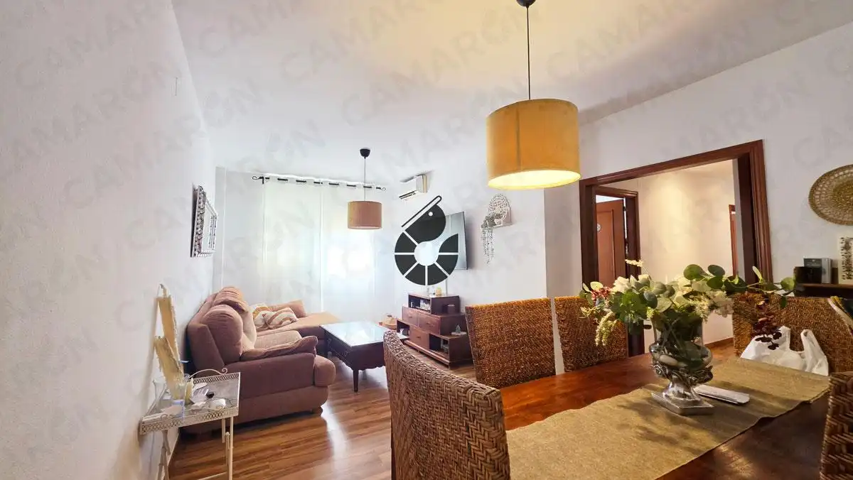 Living room of Flat for sale in Coria del Río  with Air Conditioner, Parquet flooring and Storage room
