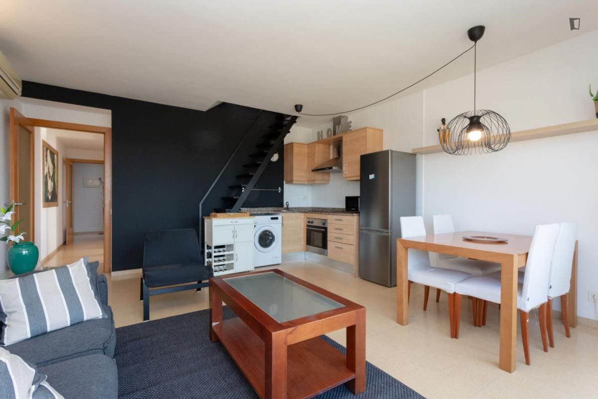 Kitchen of Apartment to rent in Esplugues de Llobregat  with Air Conditioner, Furnished and Oven