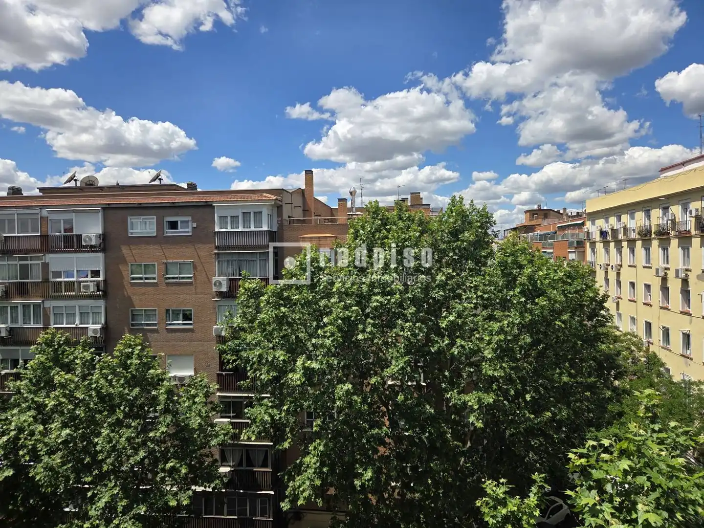 Vista exterior de Pis en venda en Madrid amb Calefacció, Jardí privat i Parquet