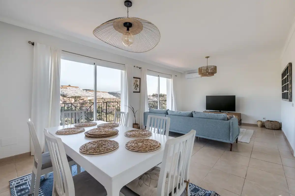 Dining room of Houses for sale in Estepona  with Air Conditioner, Private garden and Terrace