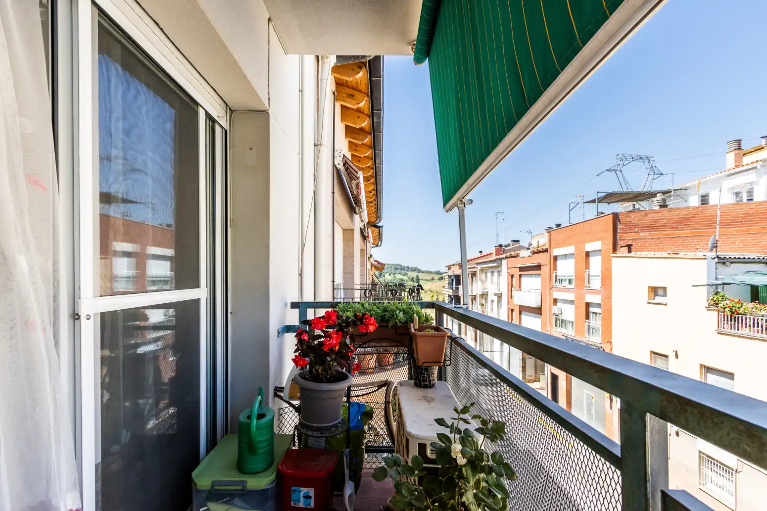 Balcony of Flat for sale in Terrassa  with Air Conditioner, Heating and Parquet flooring
