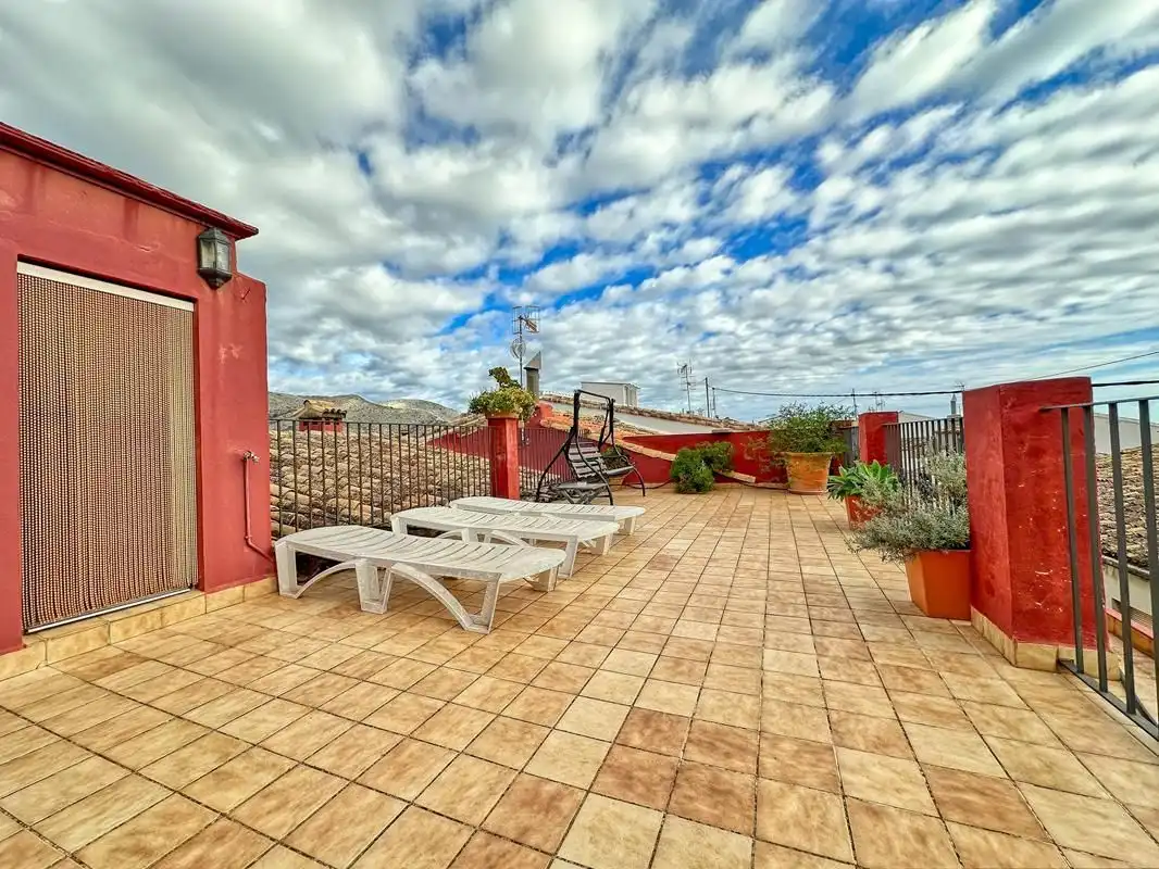 Terraza de Casa o chalet en venta en La Vall de Laguar con Aire acondicionado, Calefacción y Jardín privado
