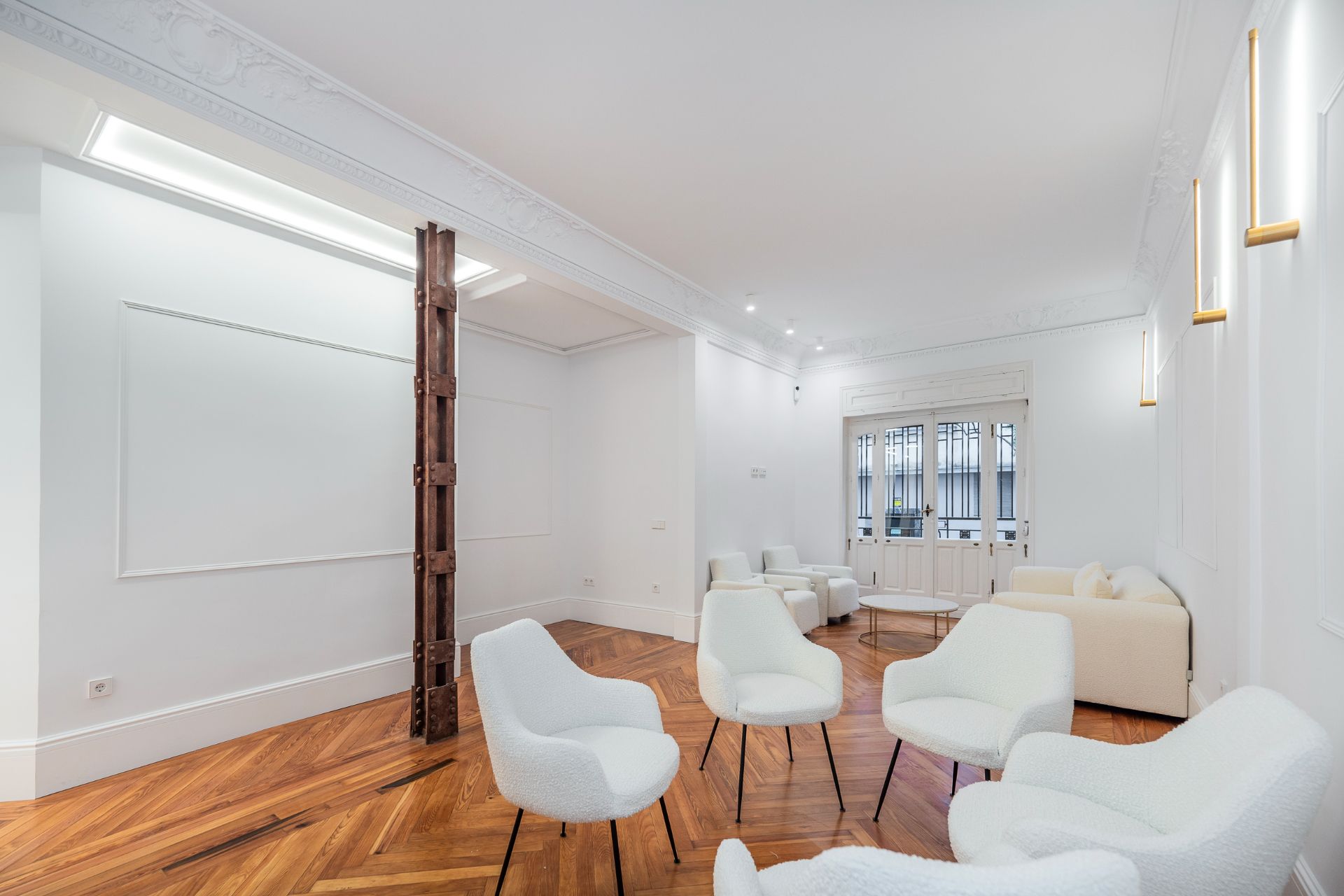 Sala de estar de Piso en venta en  Madrid Capital con Aire acondicionado, Calefacción y Amueblado