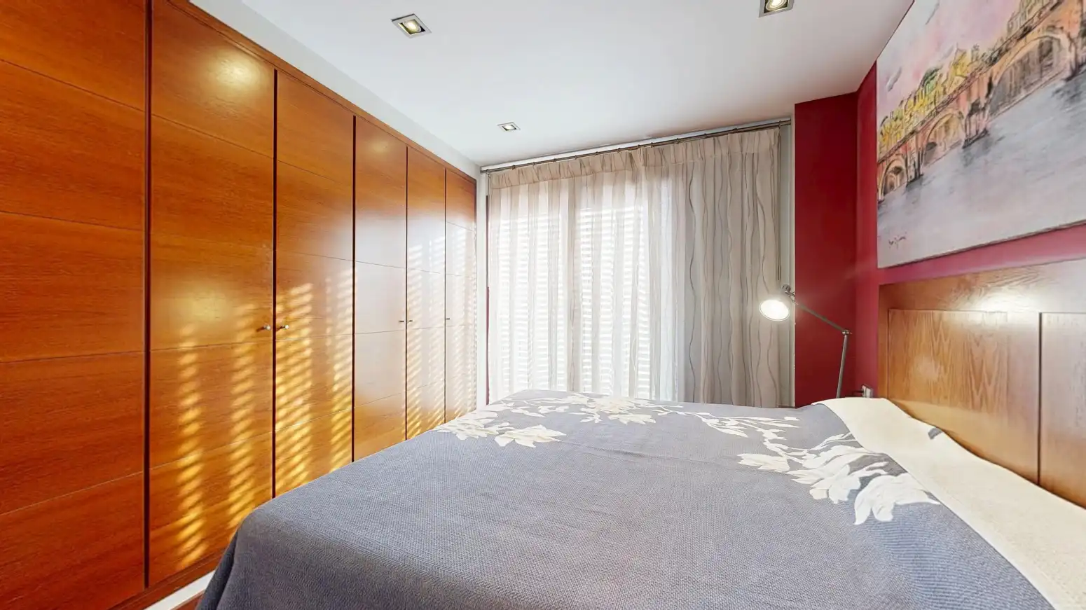 Bedroom of Flat for rent in Mislata  with Air Conditioner, Parquet flooring and Storage room