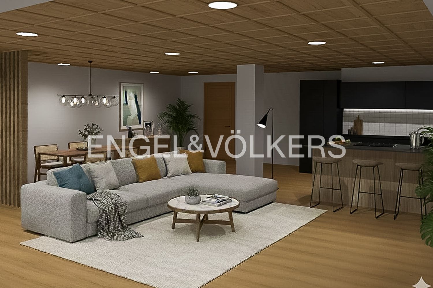 Living room of House or chalet to rent in Torrent  with Air Conditioner, Heating and Private garden