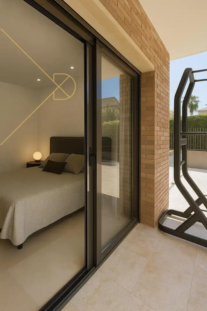 Schlafzimmer von Haus oder Chalet zum Verkauf in Gavà mit Klimaanlage, Heizung und Privatgarten