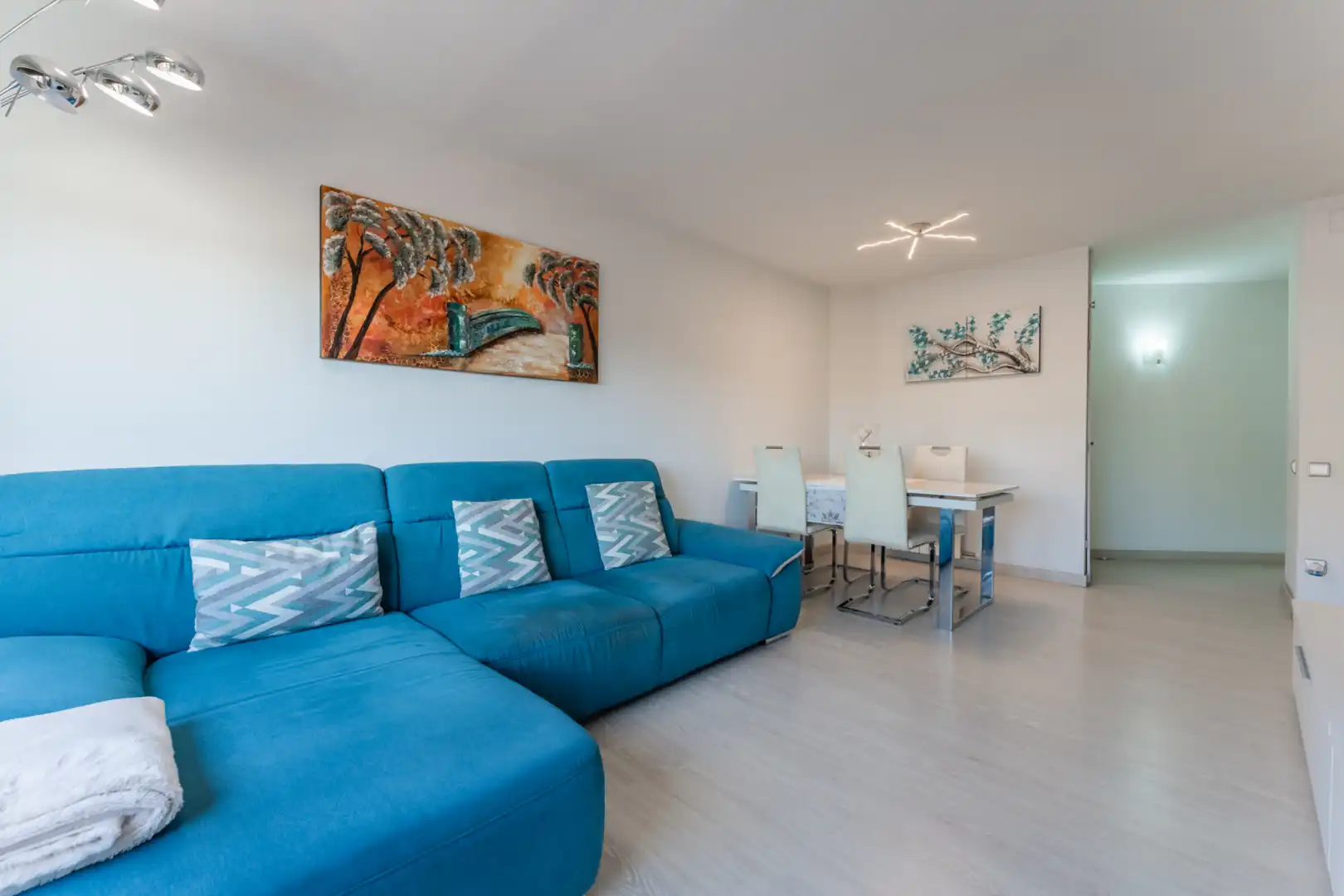 Living room of Flat for sale in Mollet del Vallès  with Air Conditioner and Balcony