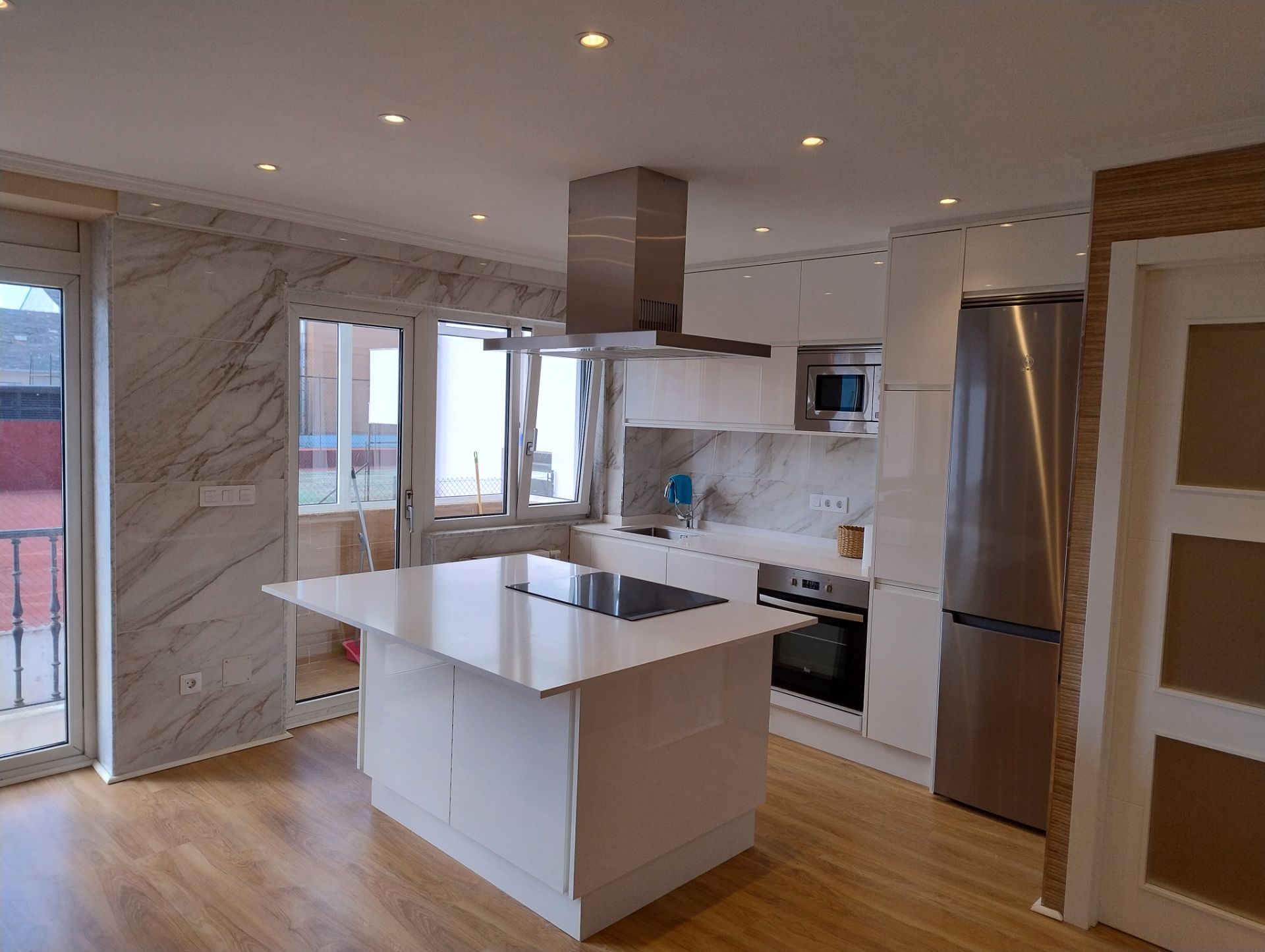 Kitchen of Flat to rent in Lugo Capital  with Heating, Furnished and Oven