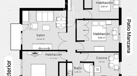 Foto 2 de Pis de lloguer a Iscar Peyra, Barrio del Centro, Salamanca Capital