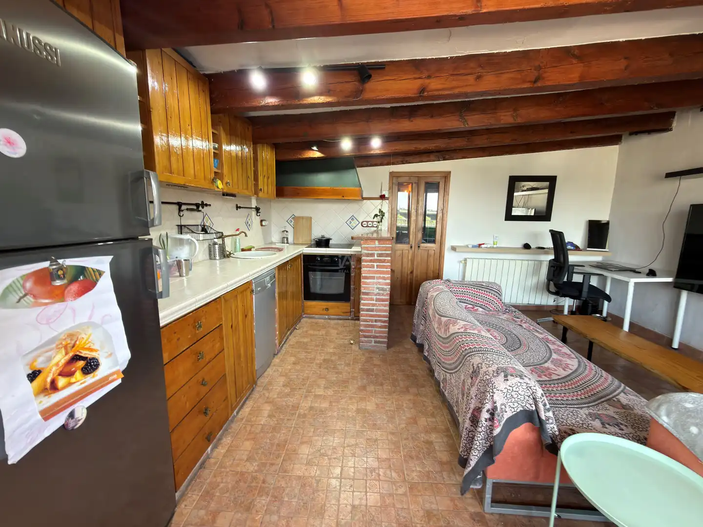 Kitchen of Attic for sale in Barcelona  with Air Conditioner, Heating and Terrace