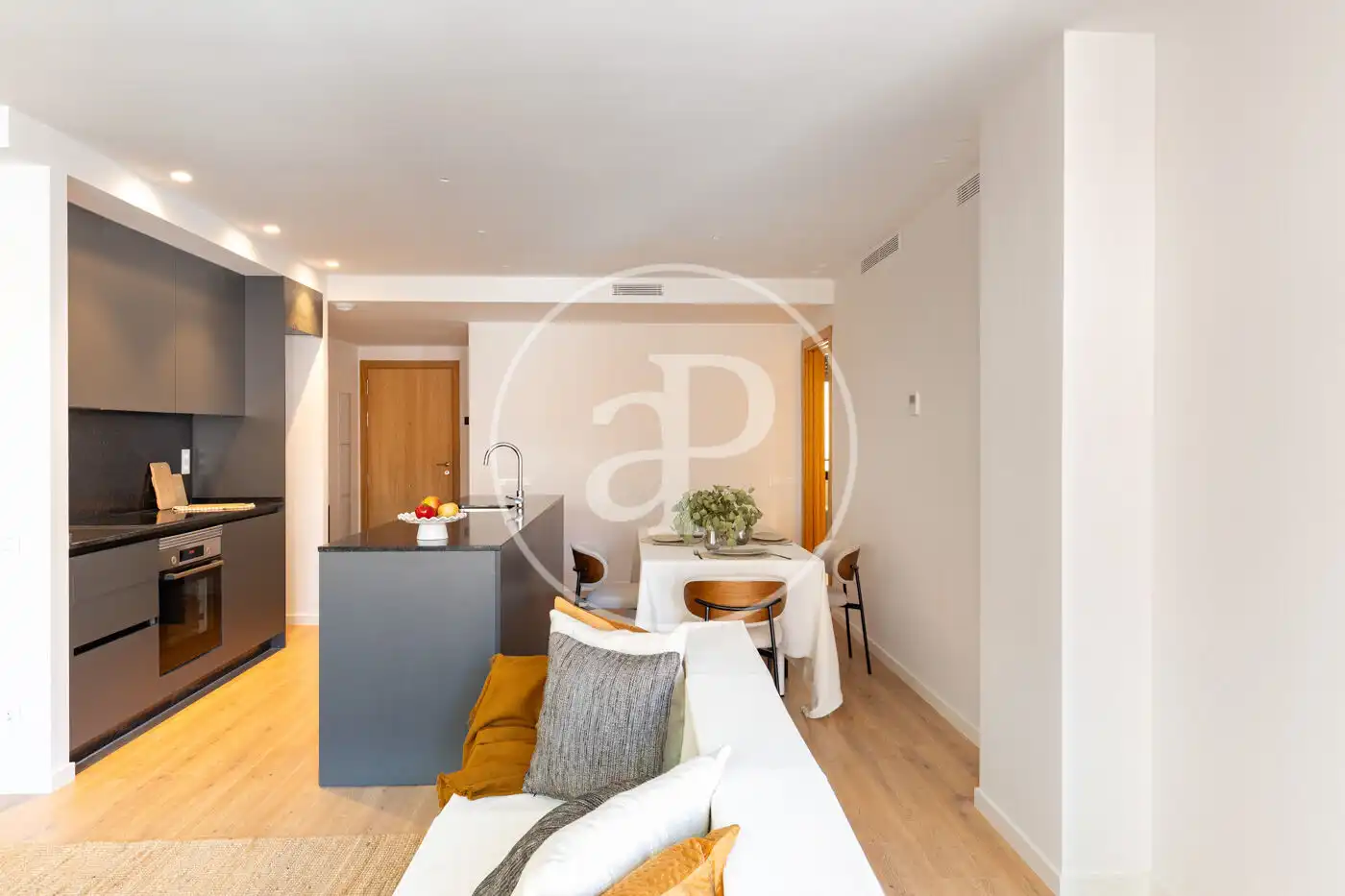 Living room of Flat for sale in Sant Cugat del Vallès  with Air Conditioner, Heating and Terrace