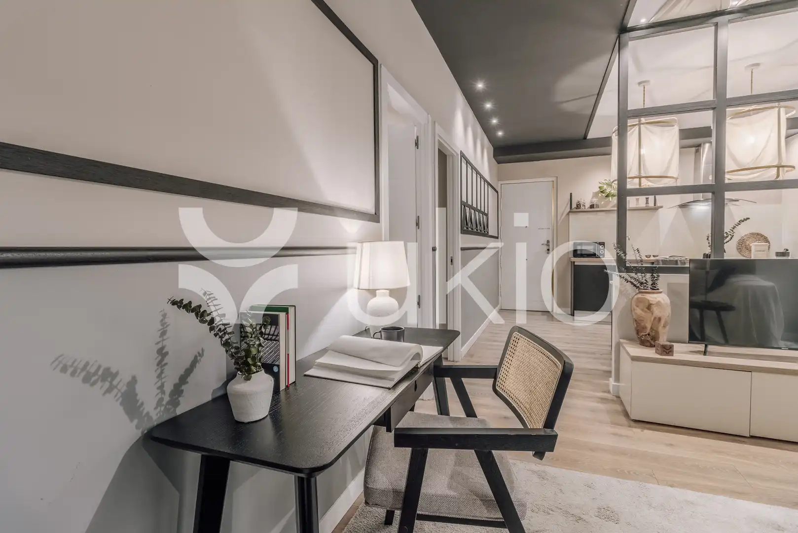 Schlafzimmer von Wohnungen zur Miete in Madrid mit Klimaanlage, Heizung und Terrasse