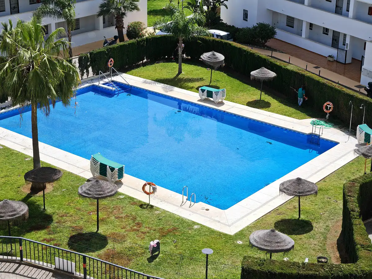 Schwimmbecken von Wohnungen zum Verkauf in Mijas mit Terrasse, Schwimmbad und Möbliert