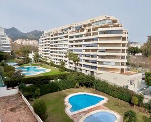 Exterior view of Flat to rent in Marbella  with Air Conditioner, Private garden and Terrace