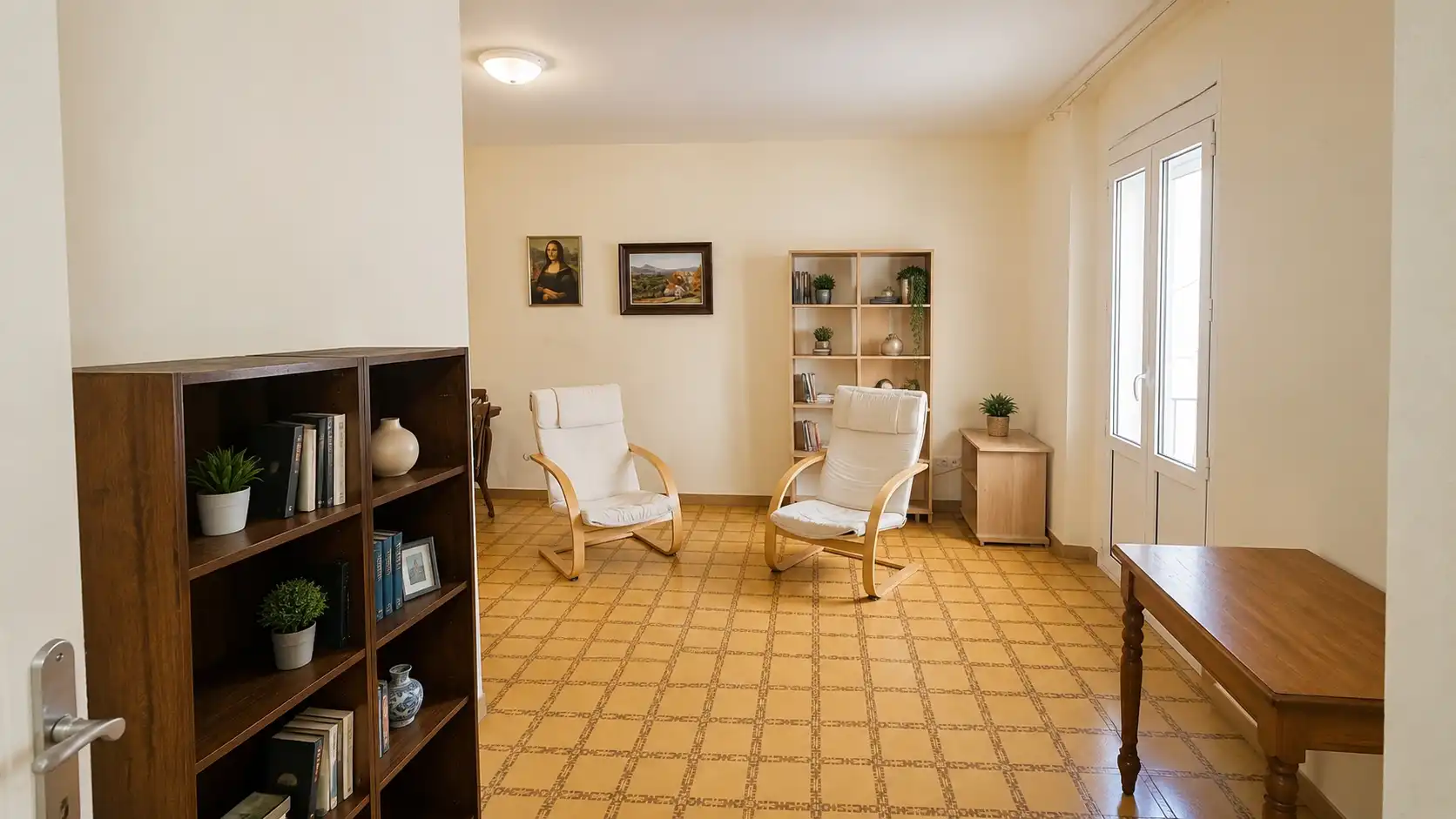 Sala de estar de Piso en venta en Figueres con Balcón y Internet