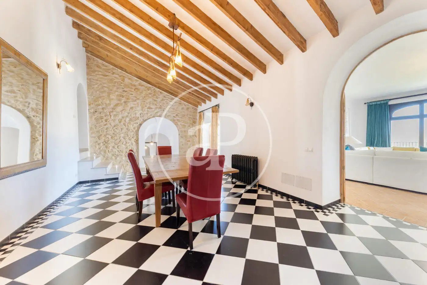 Menjador de Casa o xalet de lloguer en  Palma de Mallorca amb Aire condicionat, Calefacció i Jardí privat