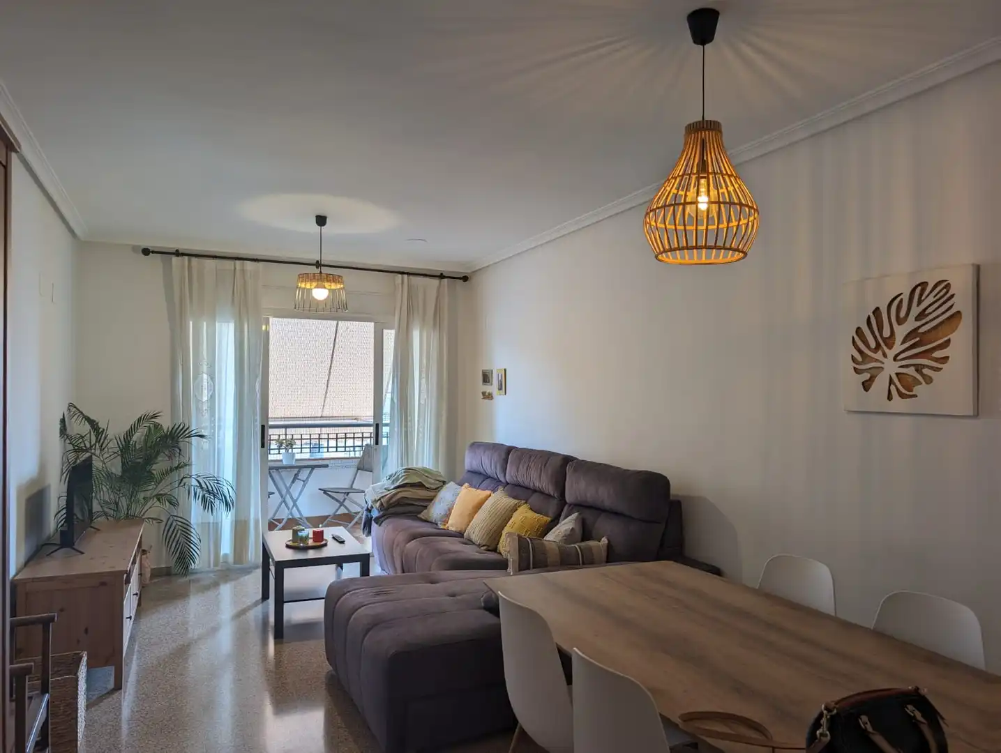 Sala de estar de Piso de alquiler en San Vicente del Raspeig / Sant Vicent del Raspeig con Aire acondicionado, Calefacción y Terraza