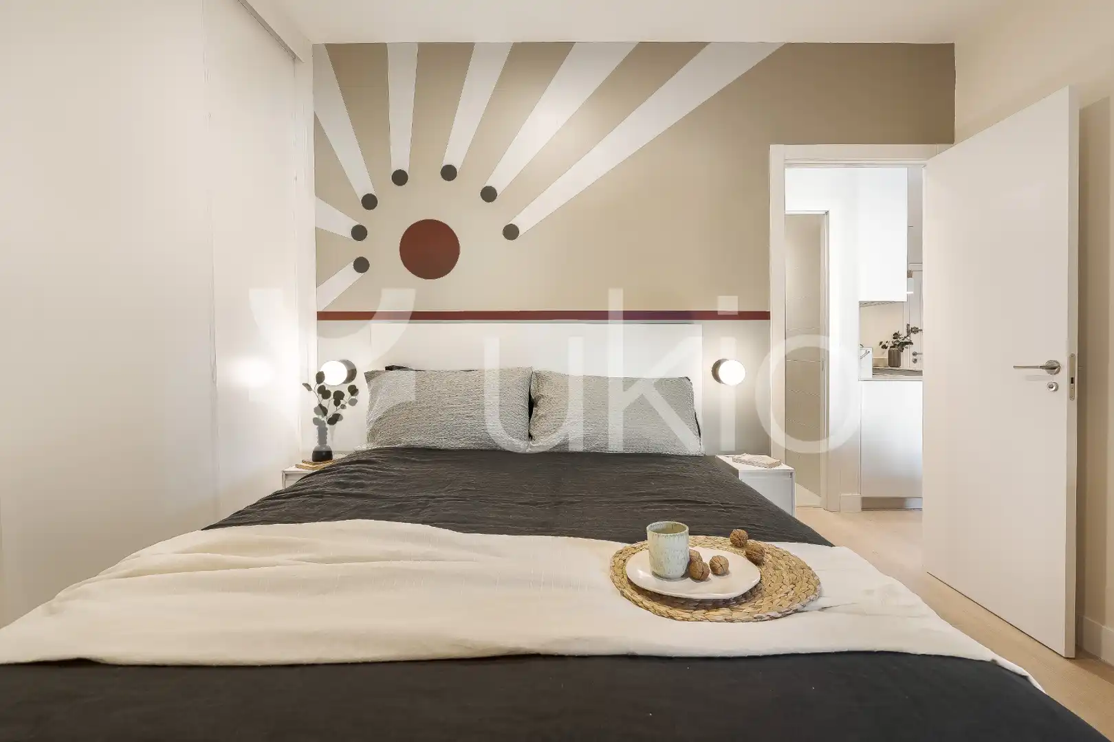 Schlafzimmer von Wohnungen zur Miete in Madrid mit Klimaanlage, Heizung und Möbliert