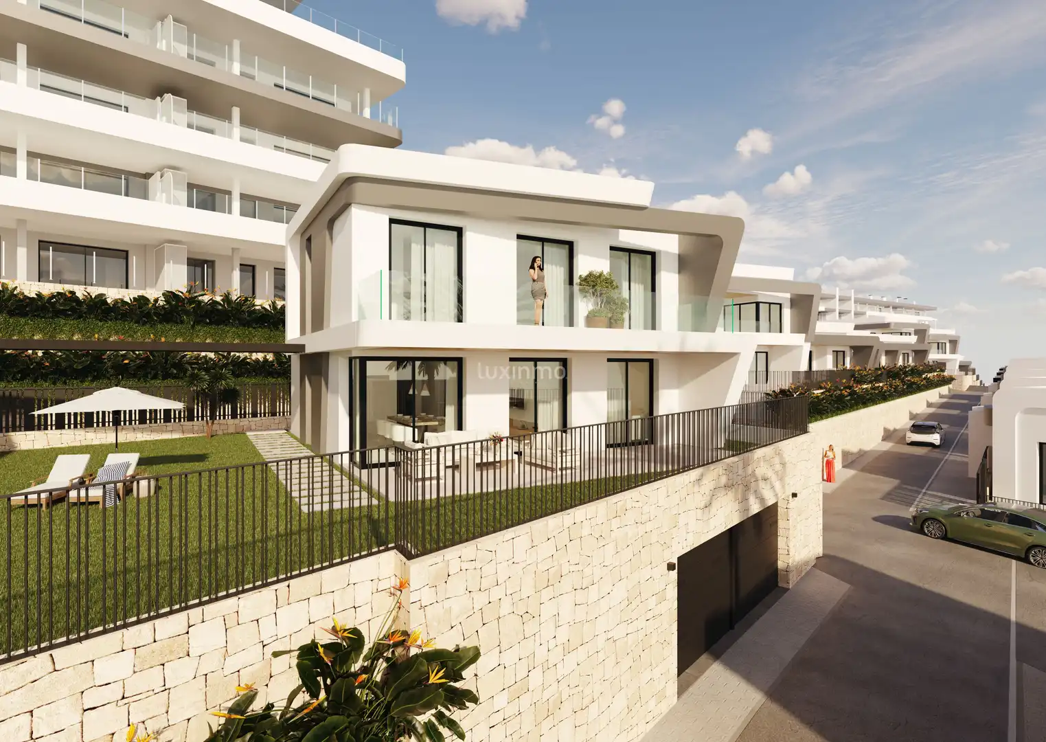 Vista exterior de Ático en venta en Mutxamel con Aire acondicionado, Jardín privado y Terraza