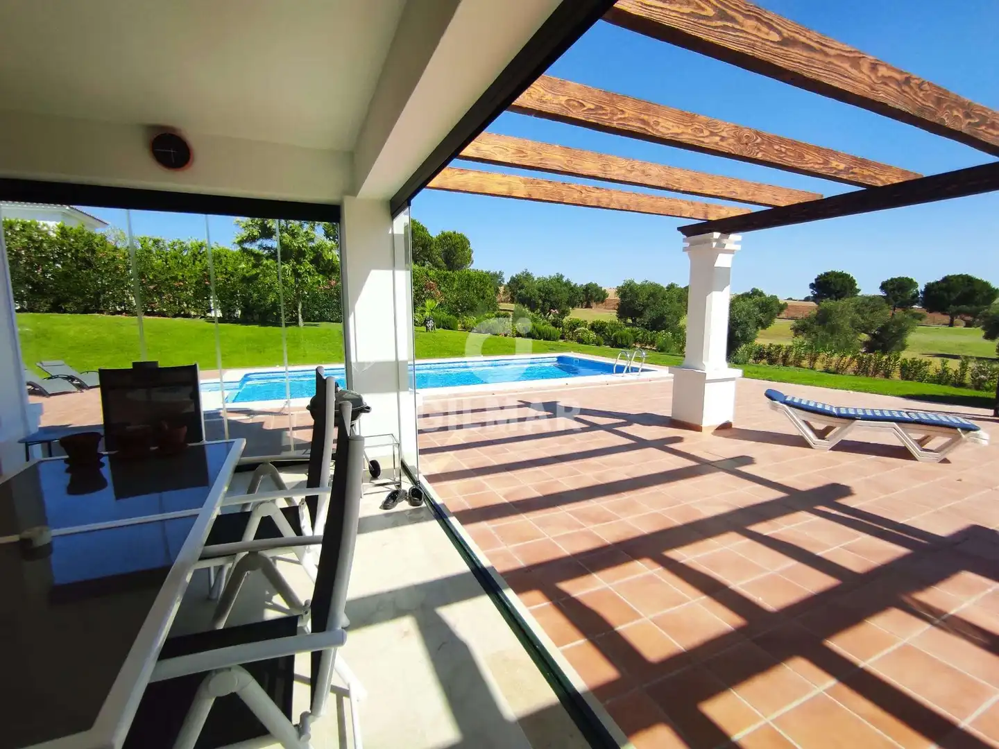 Terraza de Casa o chalet en venta en Arcos de la Frontera con Calefacción, Jardín privado y Piscina