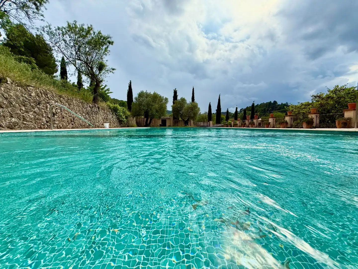 Piscina de Finca rústica en venda en Alcoleja amb Aire condicionat, Jardí privat i Terrassa