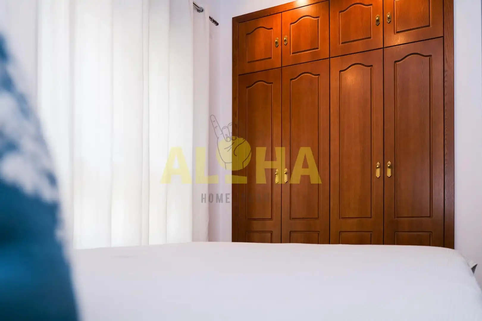 Dormitori de Apartament de lloguer en Valencia amb Aire condicionat, Calefacció i Terrassa