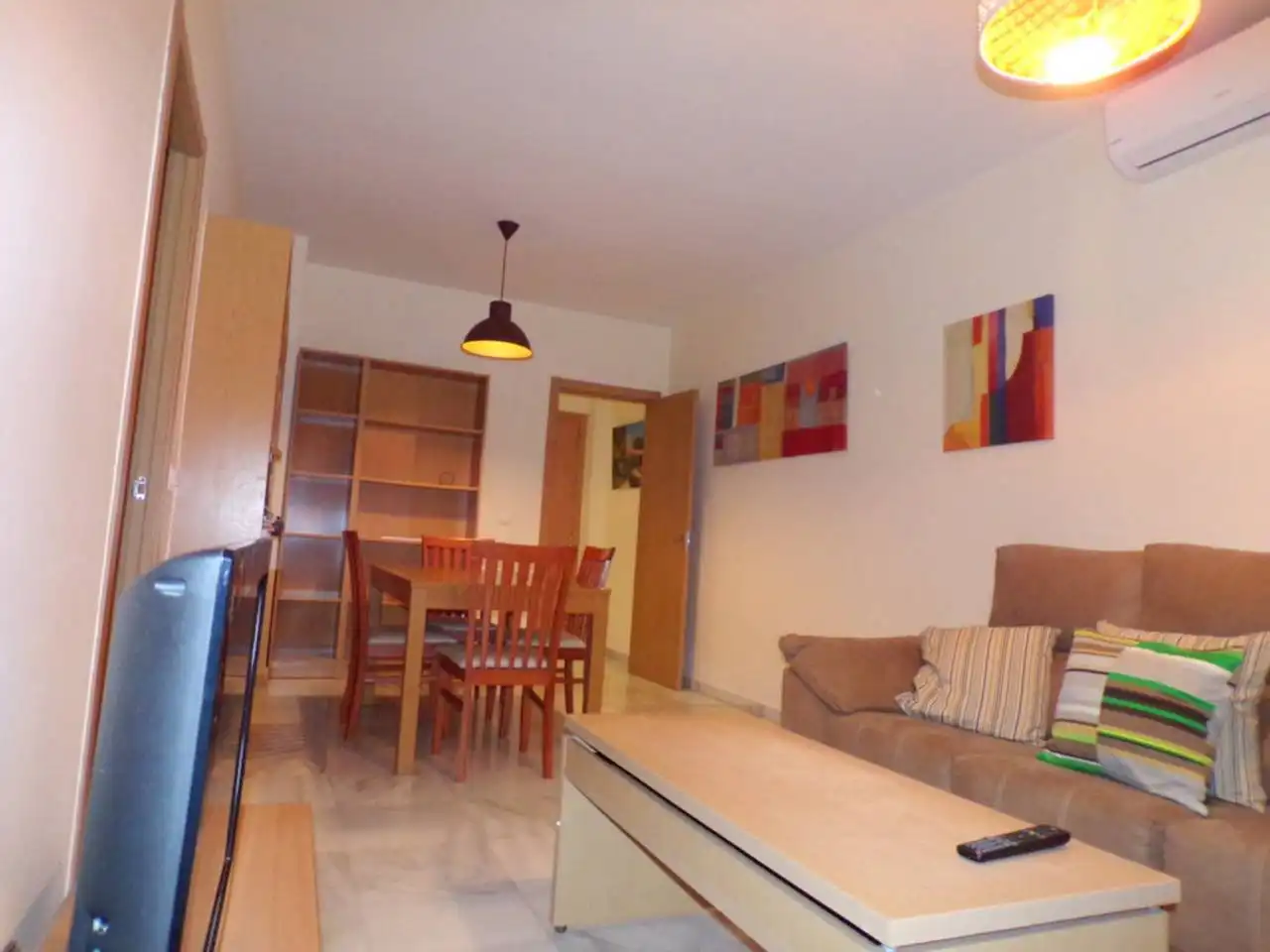 Sala de estar de Piso de alquiler en Jerez de la Frontera con Aire acondicionado, Terraza y Amueblado