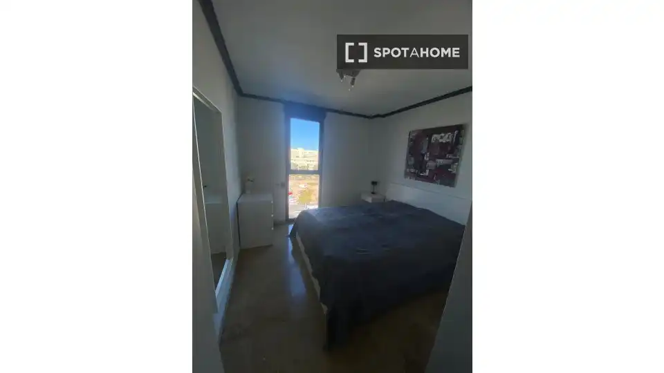 Bedroom of Flat for rent in Valencia  with Air Conditioner, Heating and Furnished